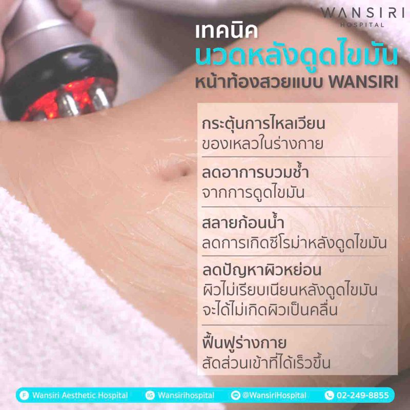 การนวด RF หลังการดูดไขมัน สำคัญอย่างไร ?